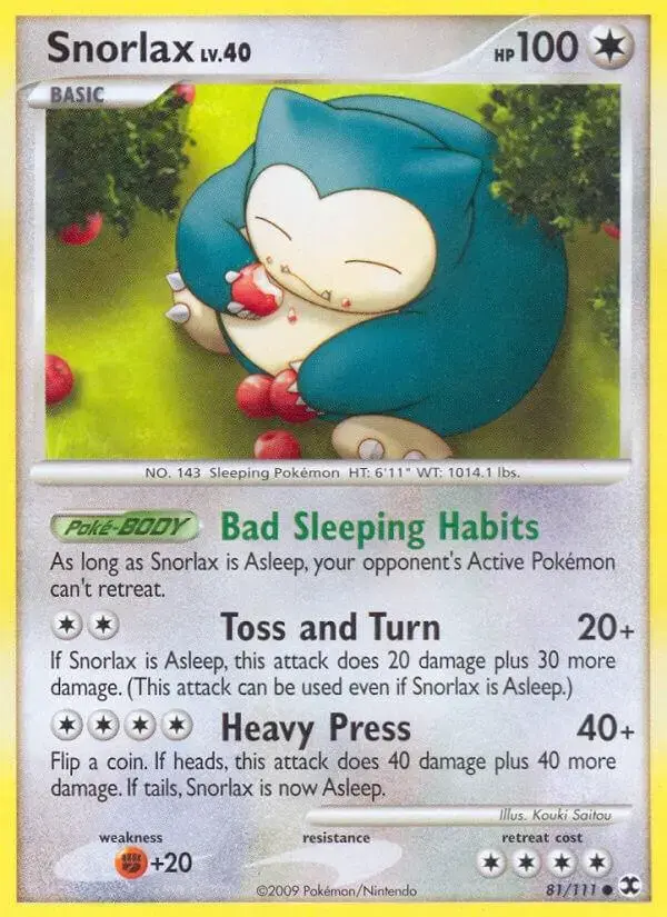 Snorlax - Pokemon Rising Rivals #81