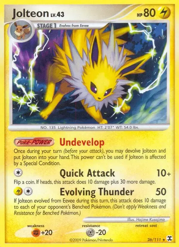 Jolteon - Pokemon Rising Rivals #26