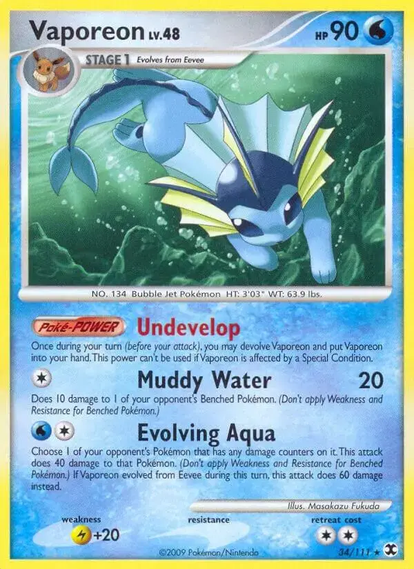 Vaporeon - Pokemon Rising Rivals #34