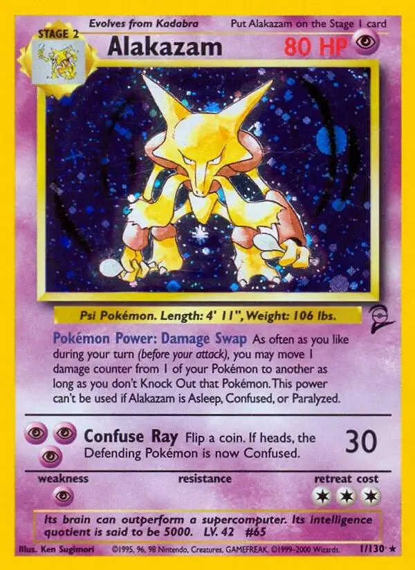 Alakazam - Pokemon Base Set 2 #1