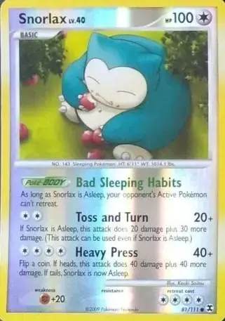 Snorlax [Reverse Holo] - Pokemon Rising Rivals #81