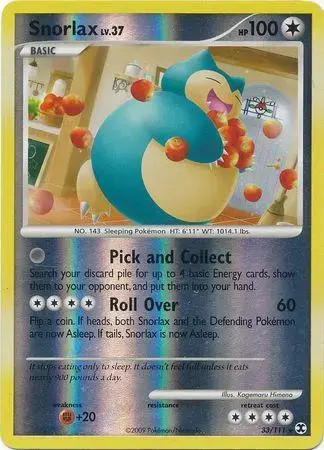 Snorlax [Reverse Holo] - Pokemon Rising Rivals #33