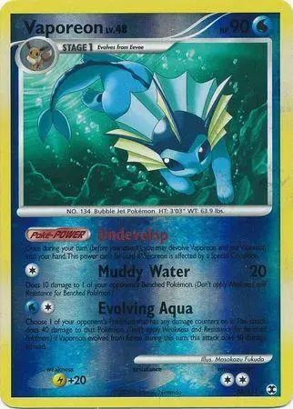 Vaporeon [Reverse Holo] - Pokemon Rising Rivals #34
