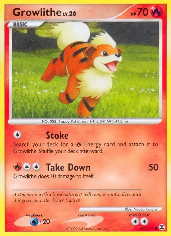 Growlithe - Pokemon Rising Rivals #63