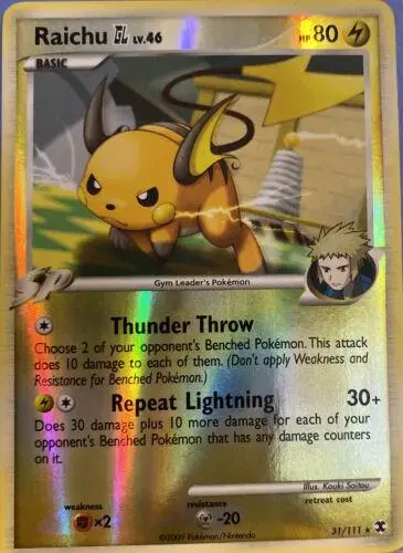 Raichu GL [Reverse Holo] - Pokemon Rising Rivals #31