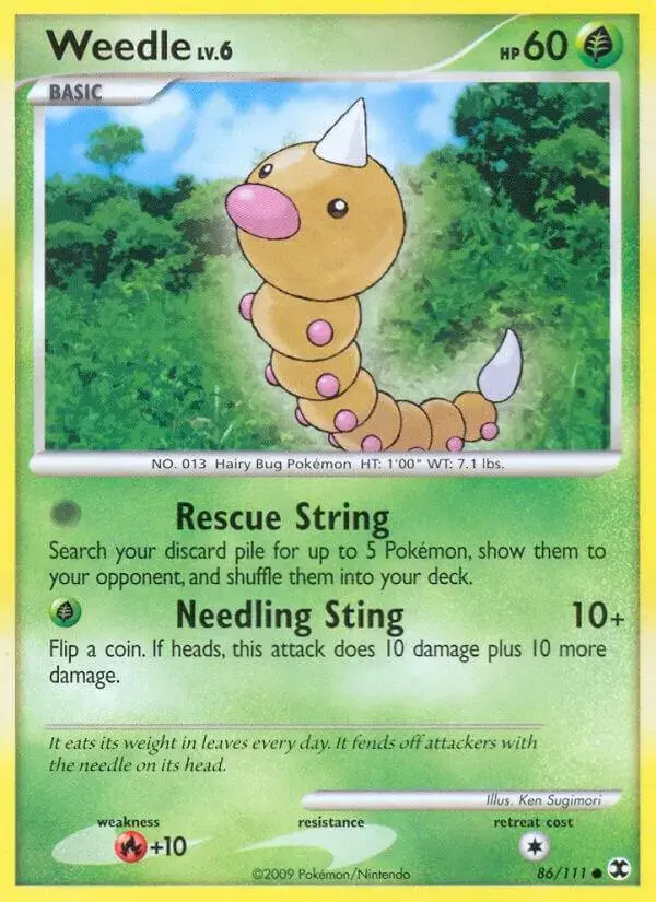 Weedle - Pokemon Rising Rivals #86
