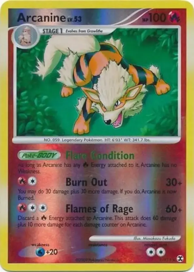 Arcanine [Reverse Holo] - Pokemon Rising Rivals #1