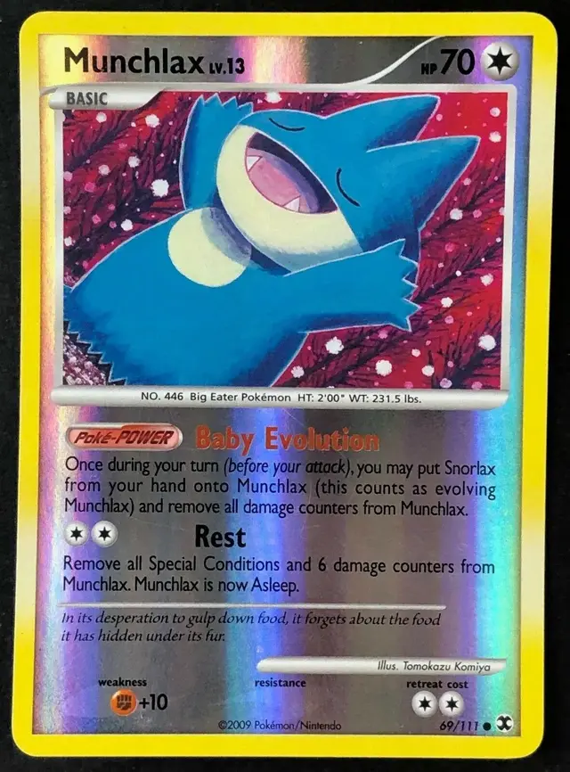 Munchlax [Reverse Holo] - Pokemon Rising Rivals #69
