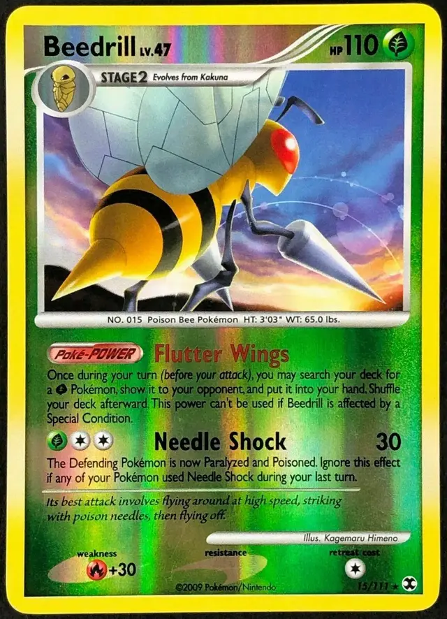 Beedrill [Reverse Holo] - Pokemon Rising Rivals #15