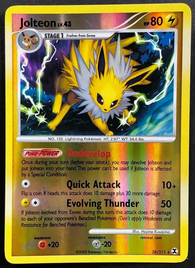 Jolteon [Reverse Holo] - Pokemon Rising Rivals #26