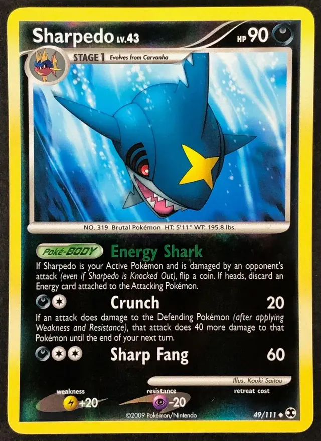 Sharpedo [Reverse Holo] - Pokemon Rising Rivals #49