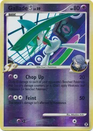 Gallade [Reverse Holo] - Pokemon Rising Rivals #20