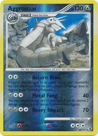 Aggron [Reverse Holo] - Pokemon Rising Rivals #14