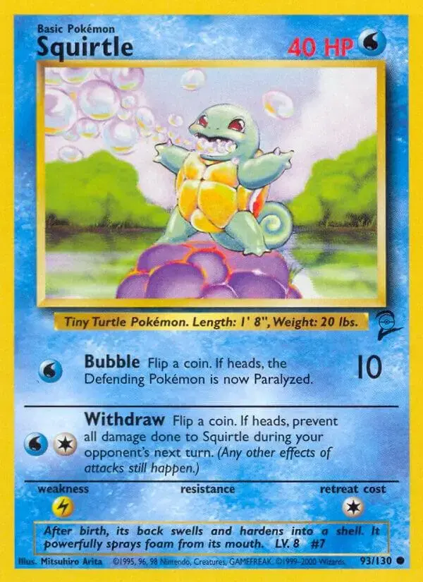 Squirtle - Pokemon Base Set 2 #93