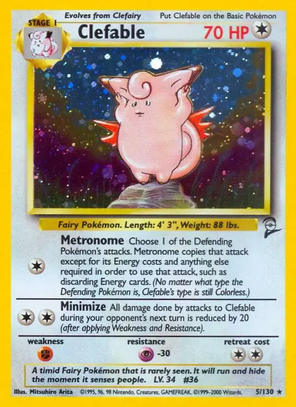Clefable - Pokemon Base Set 2 #5