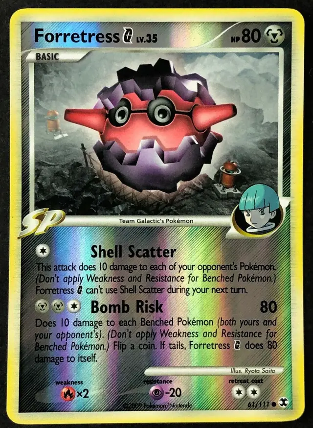 Forretress G [Reverse Holo] - Pokemon Rising Rivals #61