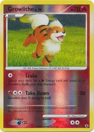Growlithe [Reverse Holo] - Pokemon Rising Rivals #63