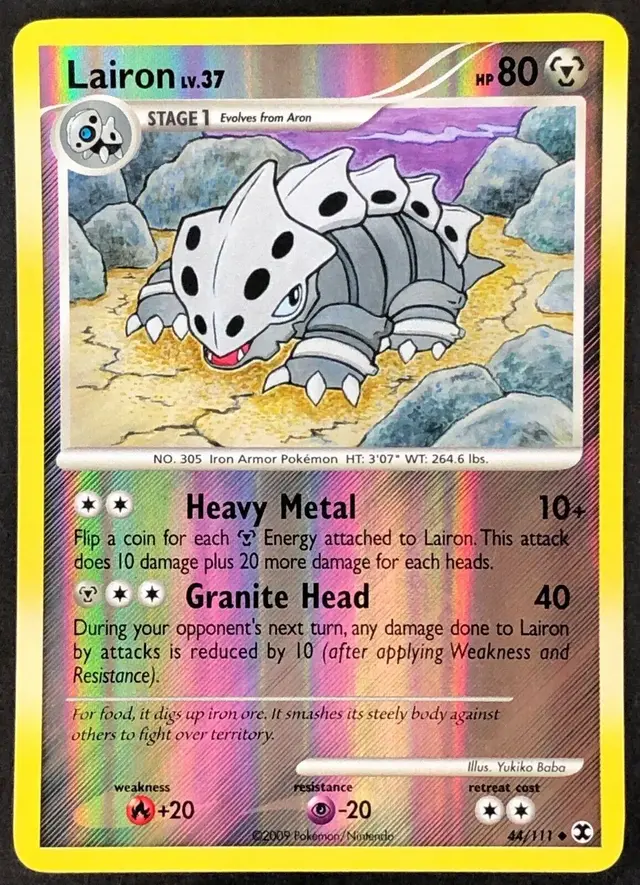 Lairon [Reverse Holo] - Pokemon Rising Rivals #44