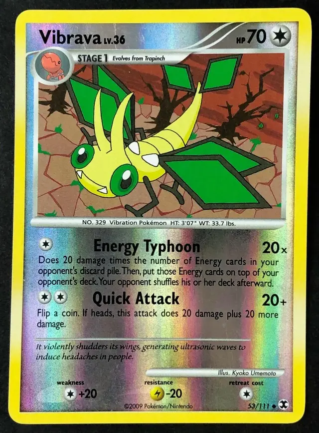 Vibrava [Reverse Holo] - Pokemon Rising Rivals #53