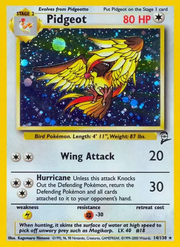 Pidgeot - Pokemon Base Set 2 #14