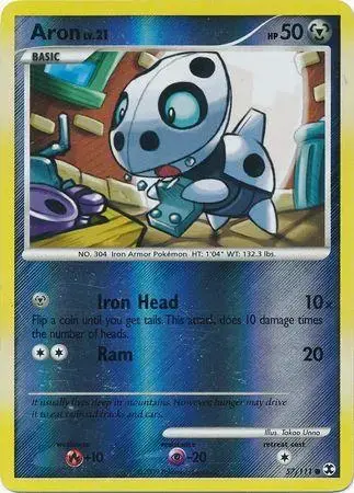 Aron [Reverse Holo] - Pokemon Rising Rivals #57