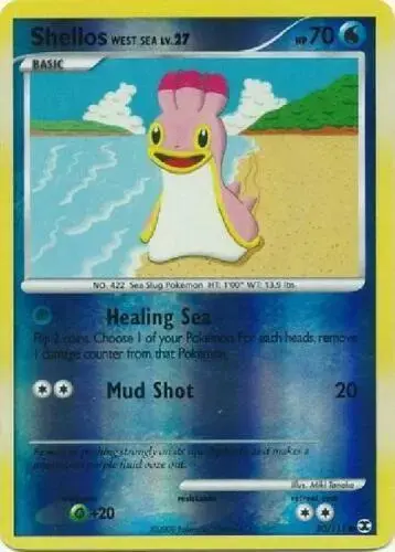 Shellos West Sea [Reverse Holo] - Pokemon Rising Rivals #80