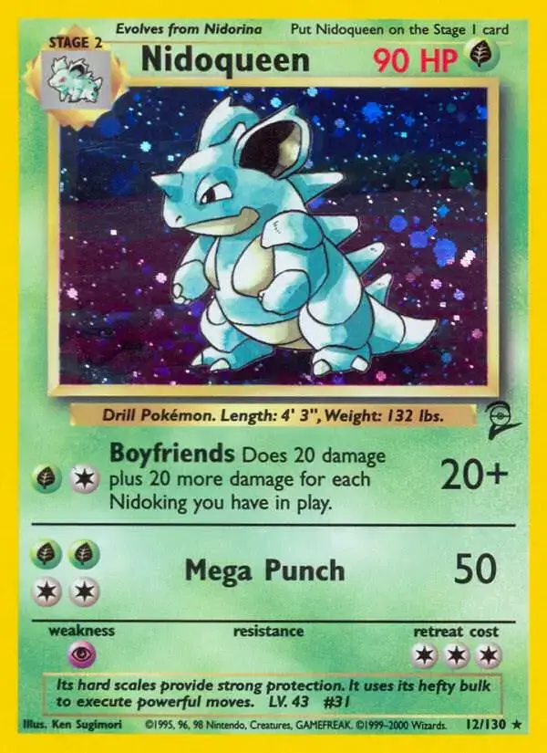 Nidoqueen - Pokemon Base Set 2 #12