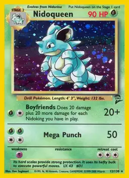 Nidoqueen - Pokemon Base Set 2