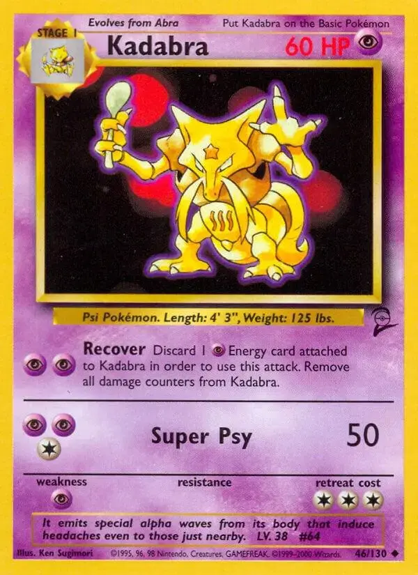Kadabra - Pokemon Base Set 2 #46