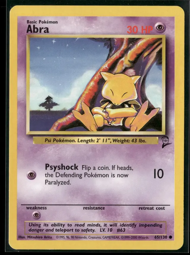 Abra - Pokemon Base Set 2 #65