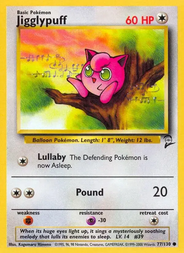 Jigglypuff - Pokemon Base Set 2 #77
