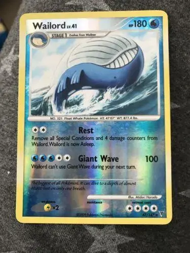 Wailord [Reverse Holo] - Pokemon Supreme Victors #47