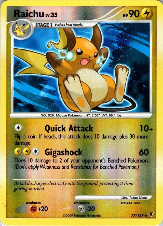 Raichu [Reverse Holo] - Pokemon Supreme Victors #77