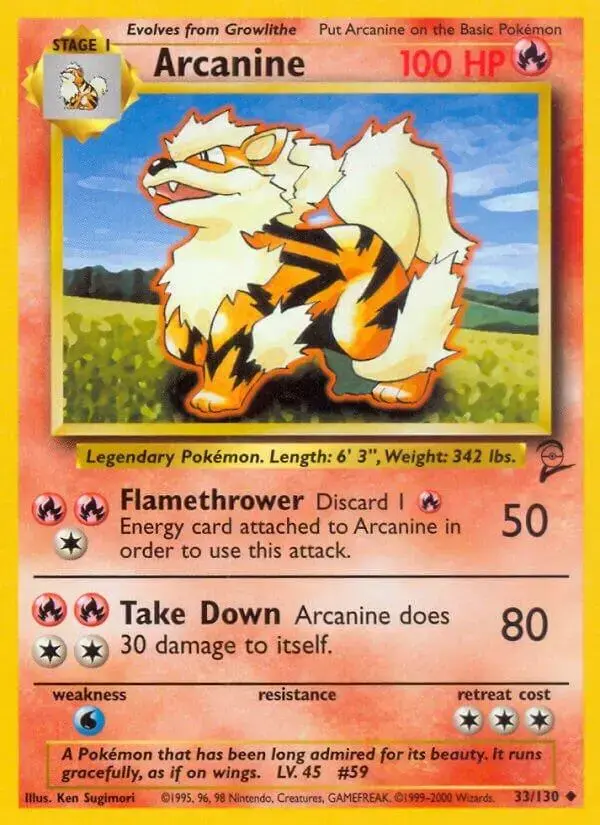 Arcanine - Pokemon Base Set 2 #33