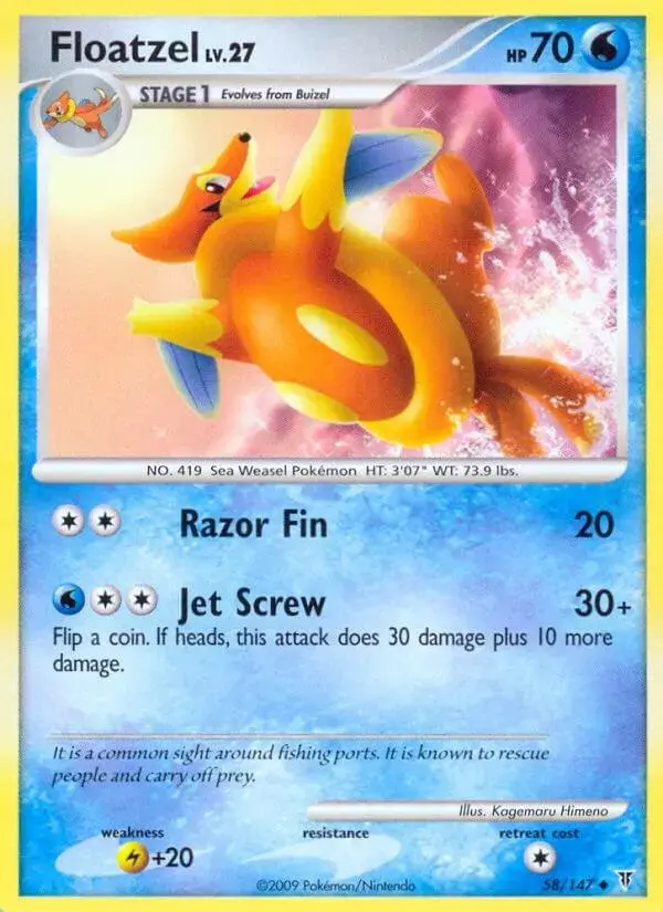 Floatzel - Pokemon Supreme Victors #58