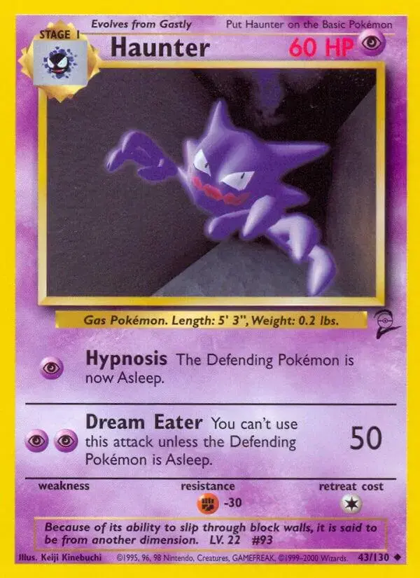 Haunter - Pokemon Base Set 2 #43