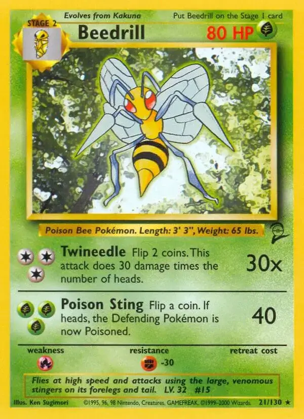 Beedrill - Pokemon Base Set 2 #21