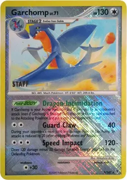 Garchomp [Crosshatch Holo Staff] - Pokemon Supreme Victors