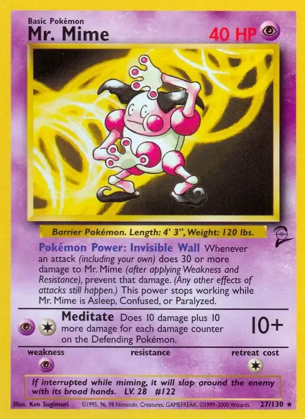 Mr. Mime - Pokemon Base Set 2 #27