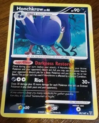 Honchkrow [Reverse Holo] - Pokemon Supreme Victors #29