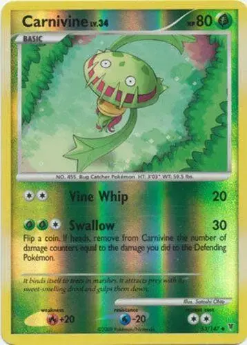 Carnivine [Reverse Holo] - Pokemon Supreme Victors #53