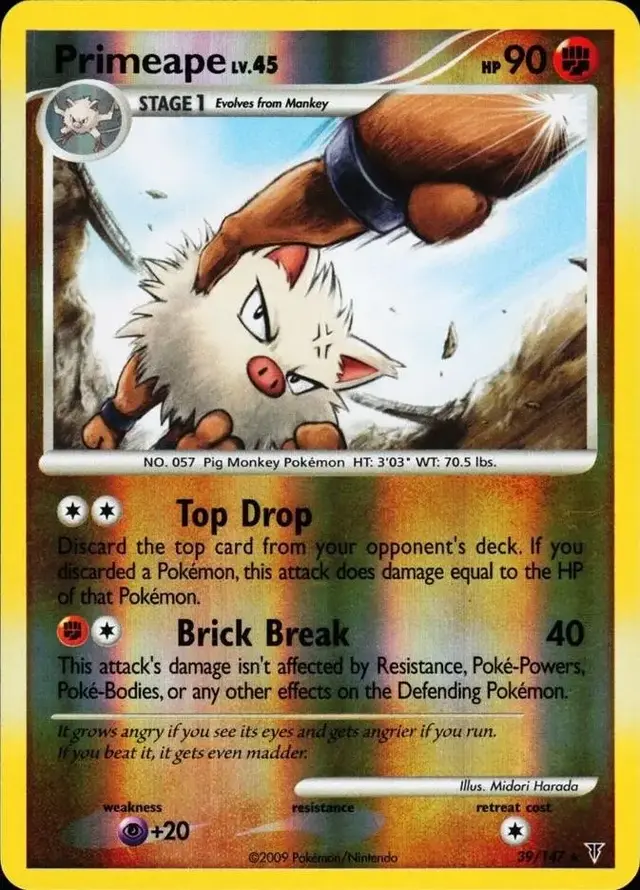 Primeape [Reverse Holo] - Pokemon Supreme Victors #39