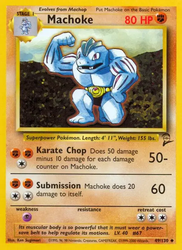 Machoke - Pokemon Base Set 2 #49