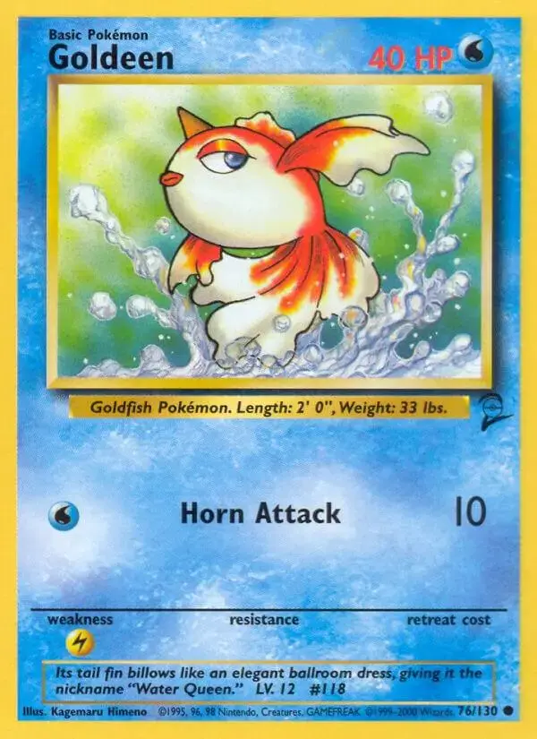 Goldeen - Pokemon Base Set 2 #76