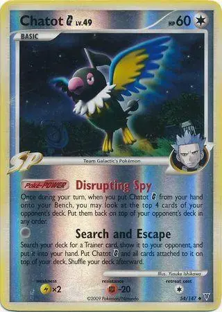 Chatot G [Reverse Holo] - Pokemon Supreme Victors #54