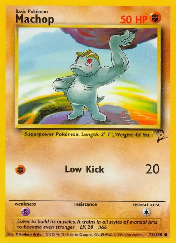 Machop - Pokemon Base Set 2 #78