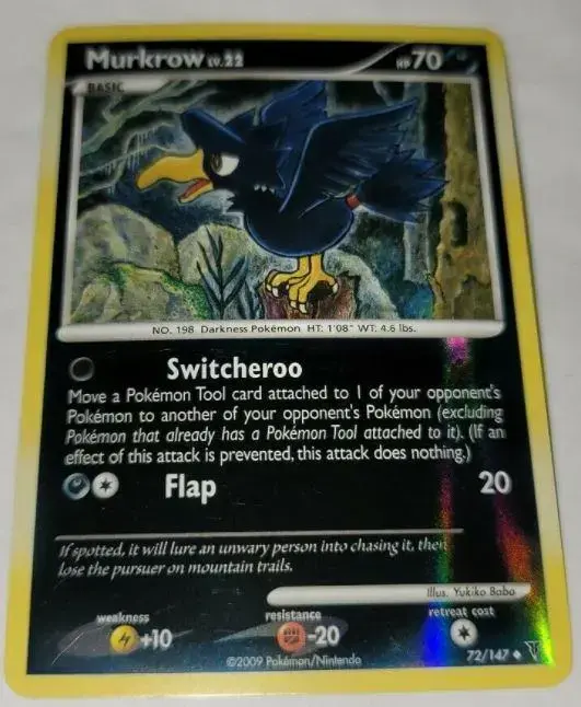 Murkrow [Reverse Holo] - Pokemon Supreme Victors #72