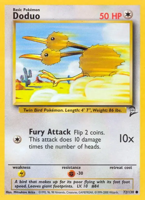 Doduo - Pokemon Base Set 2 #72