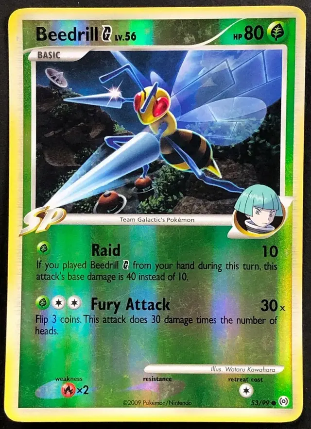 Beedrill G [Reverse Holo] - Pokemon Arceus #53