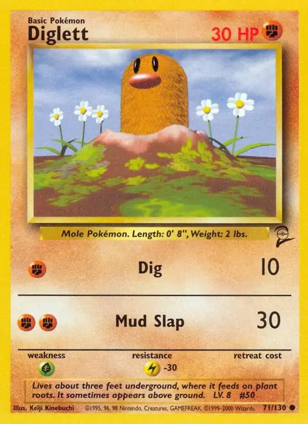Diglett - Pokemon Base Set 2 #71